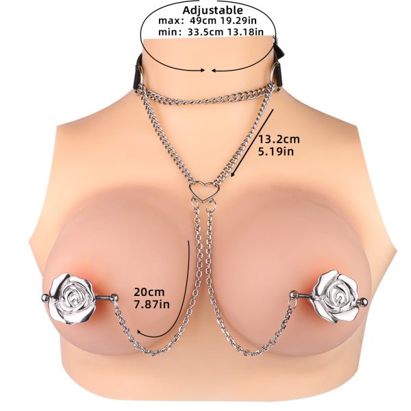 QKKQ-C8069 Psyche Goddess Nipple Clamps Intoxicating Roses - Image 2