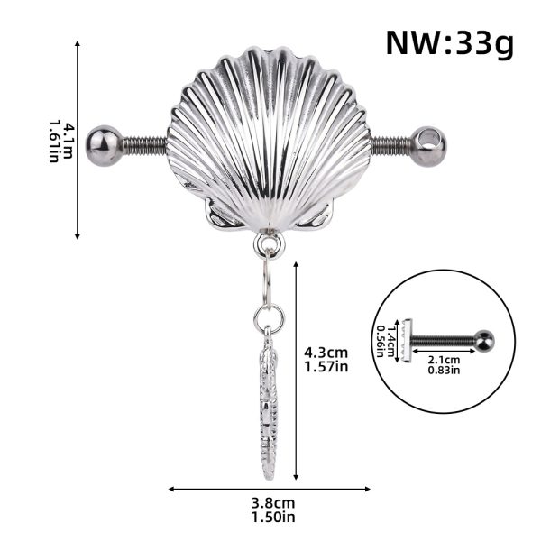 QKKQ-C8070 Nipple Clamps Vast and Shining Shell - Image 2