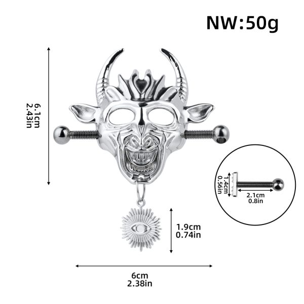 QKKQ-C8075 Nipple Clamps Shining Devil Eyes - Image 2