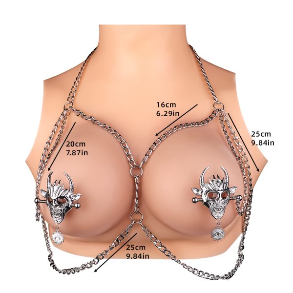 QKKQ-C8075 Nipple Clamps Shining Devil Eyes - Image 3