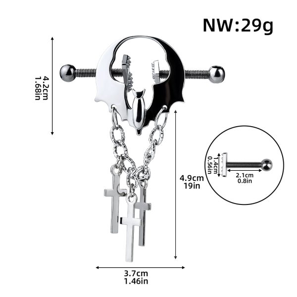 QKKQ-C8077 Nipple Clamps Bat Dance - Image 2