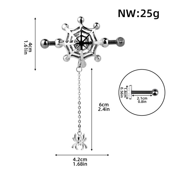 QKKQ-C8078 Nipple Clamps Web-spinning Spider - Image 2