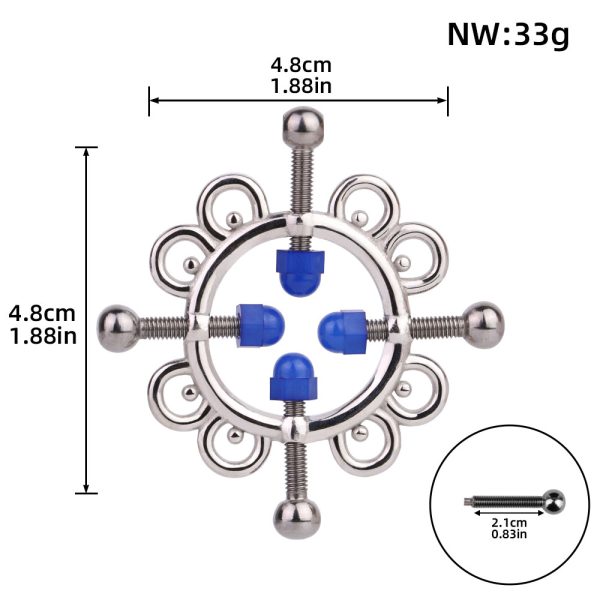 QKKQ-C8082 Nipple Clamps Budding Blooms - Image 2