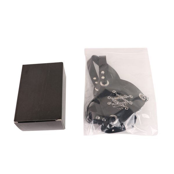 QKKQ-Y8103 Nipple Clamps Leather Bondage Joy Chain - Image 2