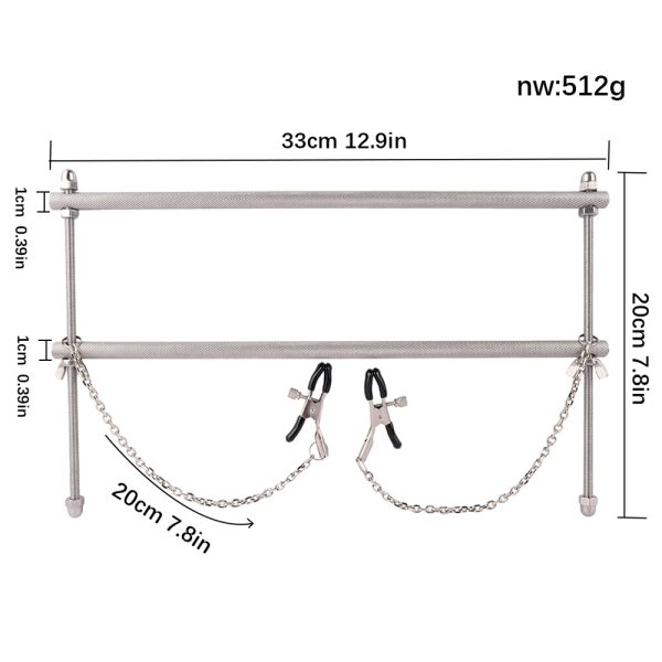 QKKQ-W8155 Sexual Breast Scale  Croco Glam Clamp - Image 3
