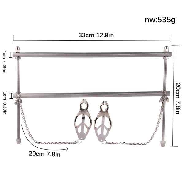 QKKQ-W8158 Sexual Breast Stripe Butterfly Charm Clamp - Image 2