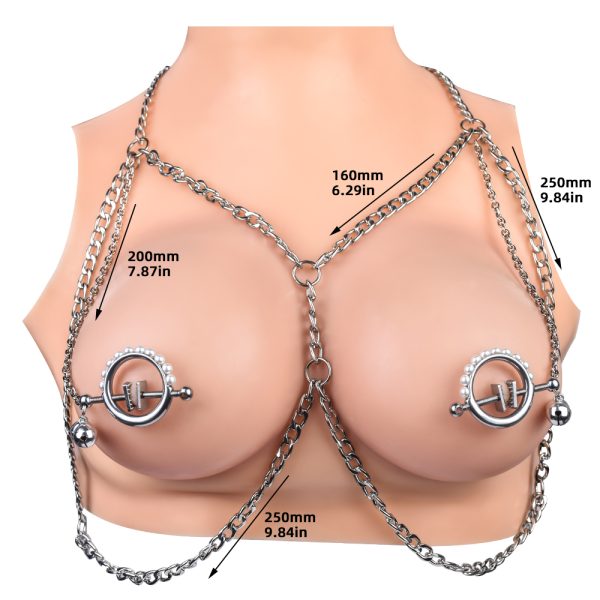 QKKQ-C8031 Exquisite Glittering Pearl Nipple Clamps - Image 3