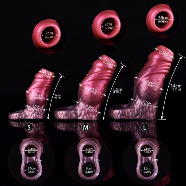 N-DW5166 Gino Fantasy Dick Sleeve for Male Extender - Image 5