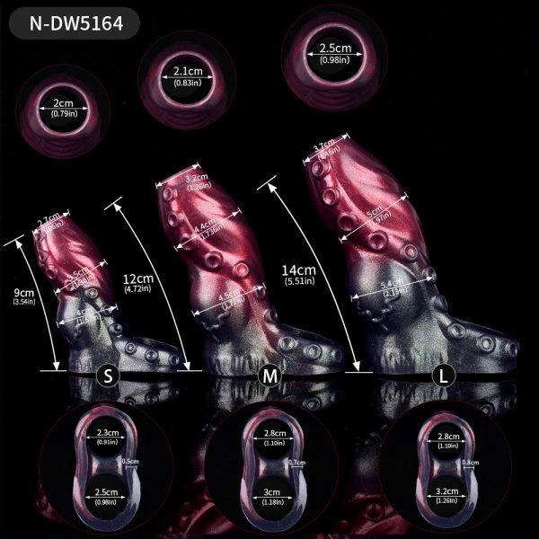 N-DW5164 Octopus Set Samuel Fantasy Penis Sleeve for Male Extender - Image 2