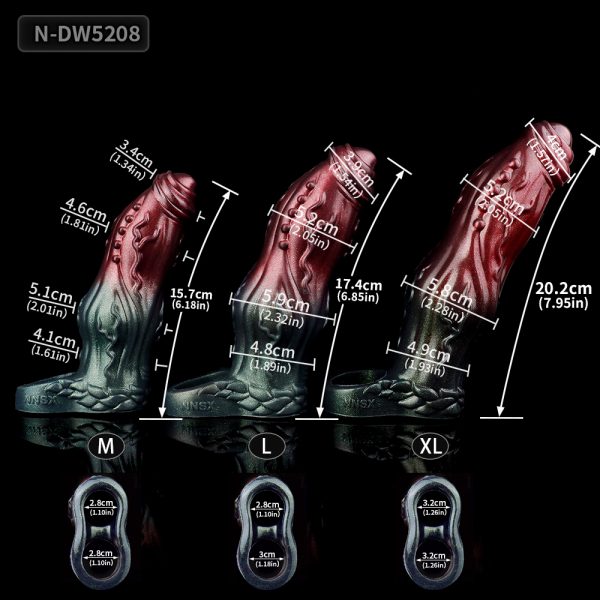 N-DW5208 Addison Fantasy Waterproof Dildo Sleeve for Adult Sexual Game - Image 4