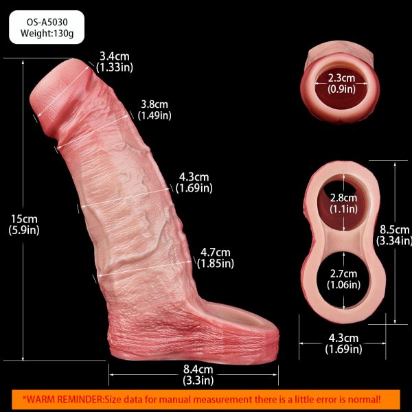OS-ADL5030 Constantine Realistic Cock Sleeve for Male Sex Toy - Image 7