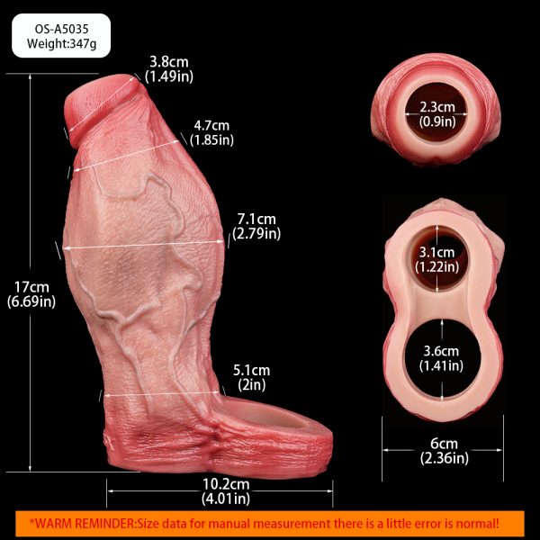 OS-ADL5035 Cesar Waterproof Cock Sleeve for Men Sex Game - Image 7