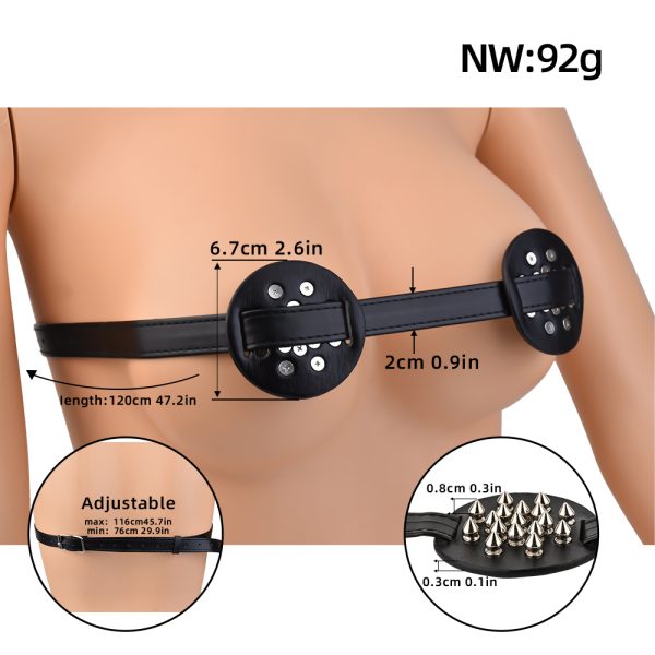 QKKQ-B8087 Spiked Breast Binder - Image 2