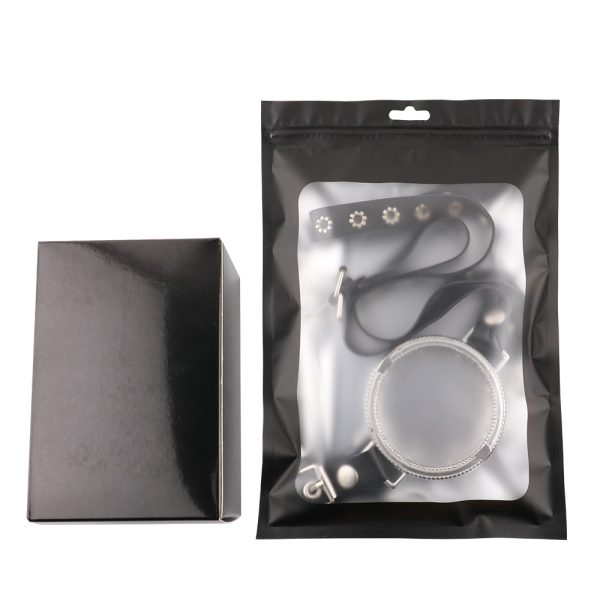 QKKQ-W8140 Sexual Breast Spiked Steel Collar Chain - Image 5