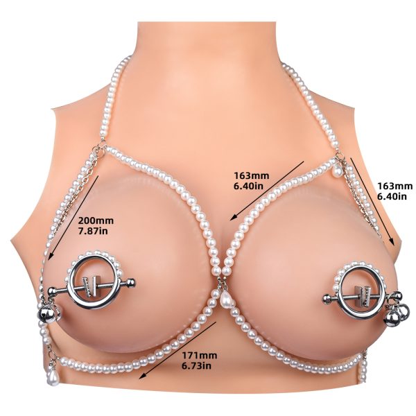 QKKQ-C8031 Exquisite Glittering Pearl Nipple Clamps - Image 5
