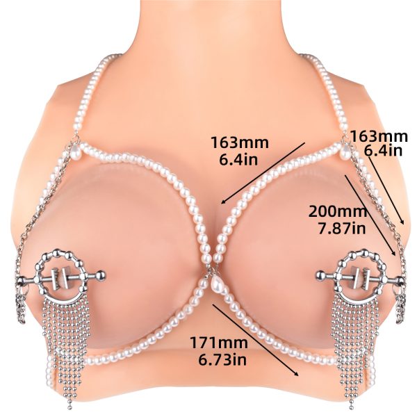 QKKQ-C8017 Psyche Goddess Nipple Clamps Tassel Pendant Rounds - Image 3