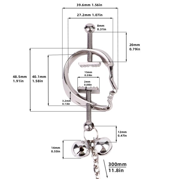 QKKQ-C8012 Nipple Clamps Impression face - Image 2