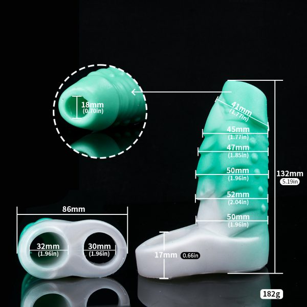 FRRK-307 Waterproof Fantasy Dick Sleeve for Men Extender - Image 7