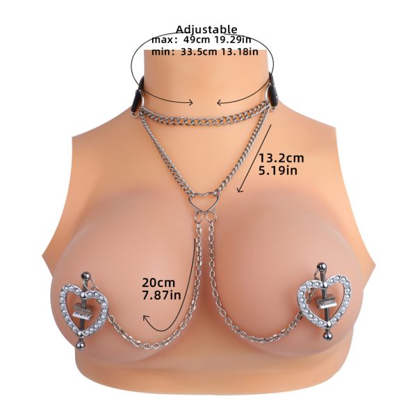 QKKQ-C8046 Nipple Clamps Pearls Into The Hearts - Image 5