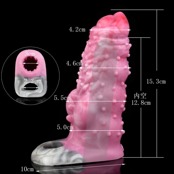 YC-2220 Wolf Teeth Sleeve-Menz Fantasy Penis Alien Sleeve - Image 8