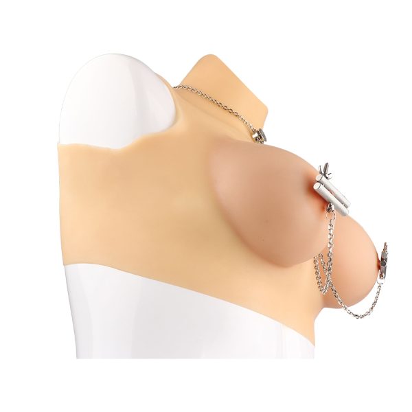 QK-C8147 Metal SM Women's sex toy Nipple Clamps With Chain - Image 5