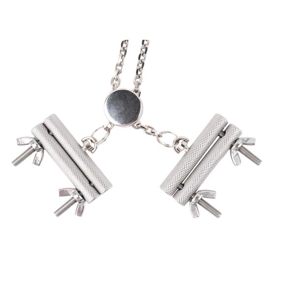 QK-C8147 Metal SM Women's sex toy Nipple Clamps With Chain - Image 7