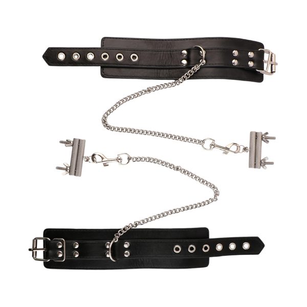 QK-C8150 SM Sexual Abuse Sex Toy Nipple Clip with Handcuffs - Image 6