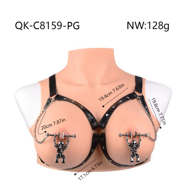 QK-C8159 Skull Design Couple SM Breast Clip Toy - Image 4