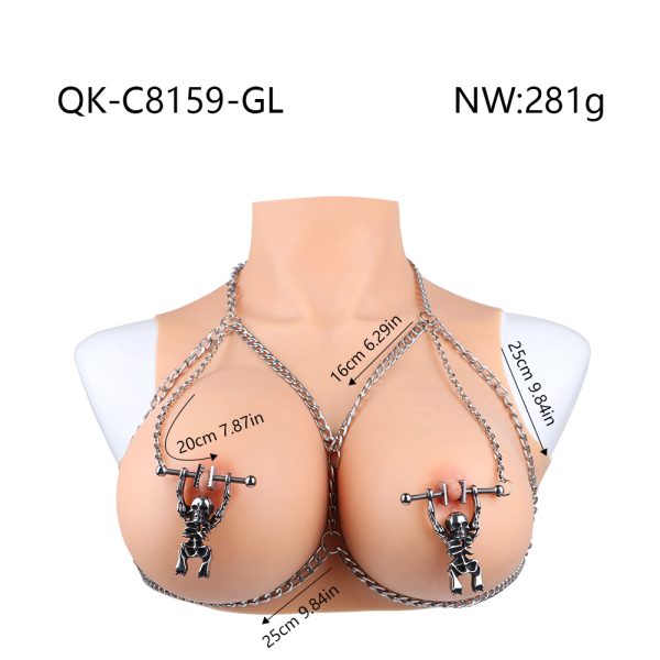 QK-C8159 Skull Design Couple SM Breast Clip Toy - Image 3