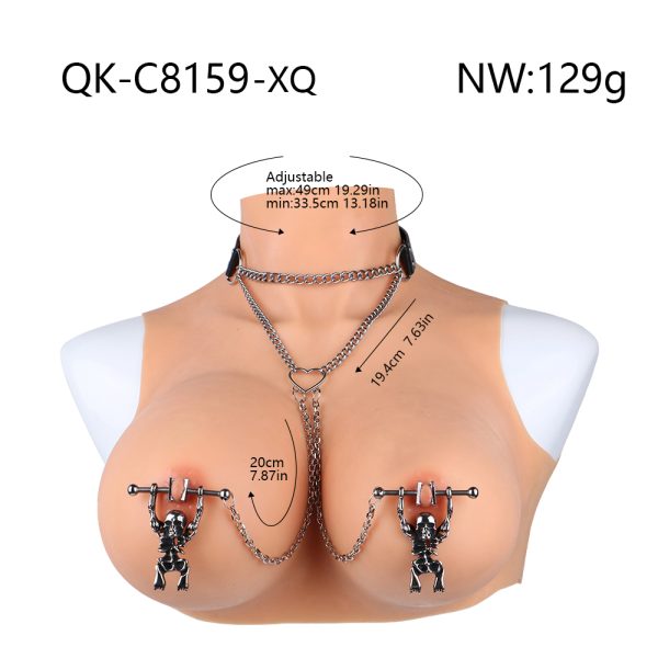 QK-C8159 Skull Design Couple SM Breast Clip Toy - Image 5