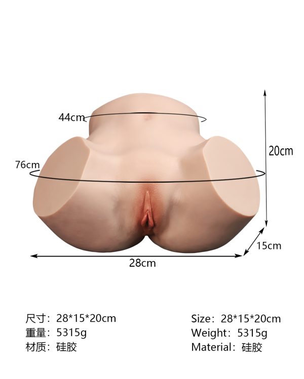 8090 Half Body Doll Real Vaginal Sex Doll With Silicone - Image 6