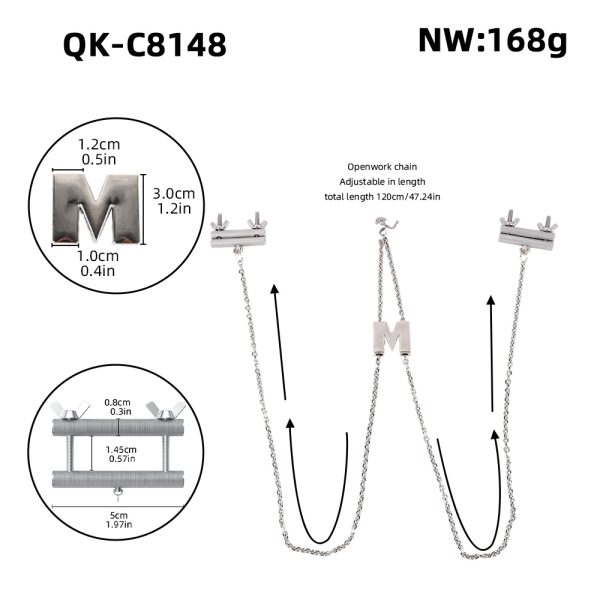 QK-C8148 Breast Sex Toy Nipple Clamps For Women - Image 3