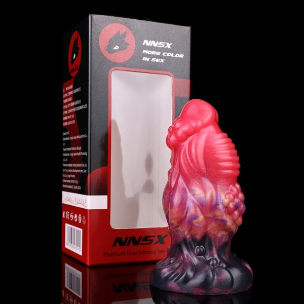 N-CL5276 Red Dragon Monster Dildo Plug Silicone Anal Plug - Image 2
