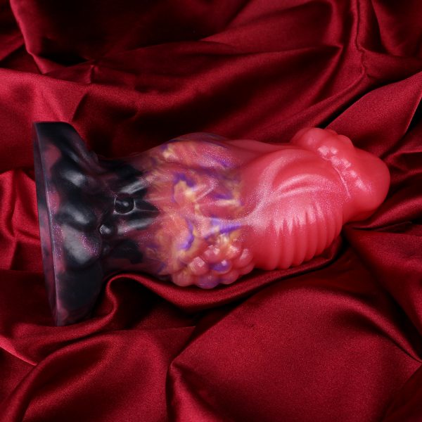N-CL5276 Red Dragon Monster Dildo Plug Silicone Anal Plug - Image 6
