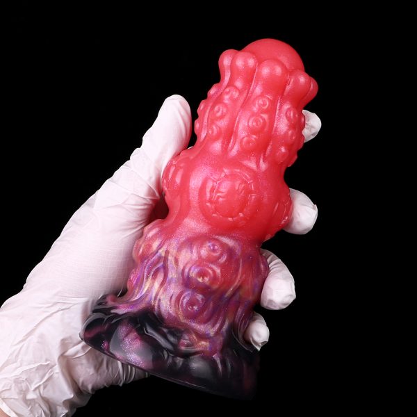 N-CL5282 Echo Red Dragon Anal Plug Silicone Butt Toy - Image 4