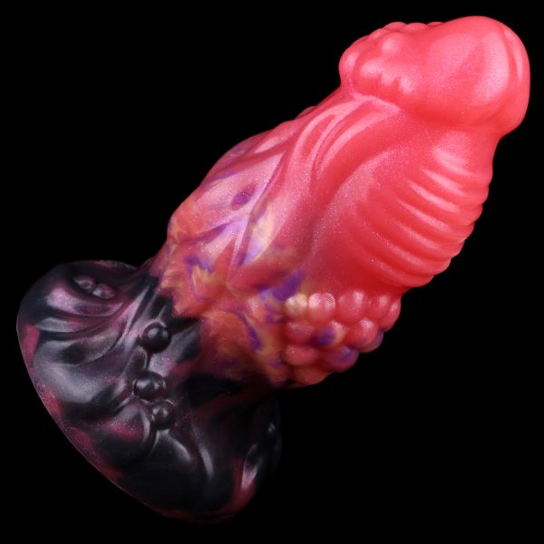 N-CL5276 Red Dragon Monster Dildo Plug Silicone Anal Plug - Image 5
