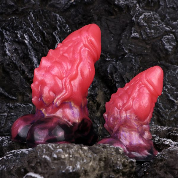N-CL5274 Zereth Red Dragon Fantasy Anal Toy Silicone Dildo For Ass - Image 4