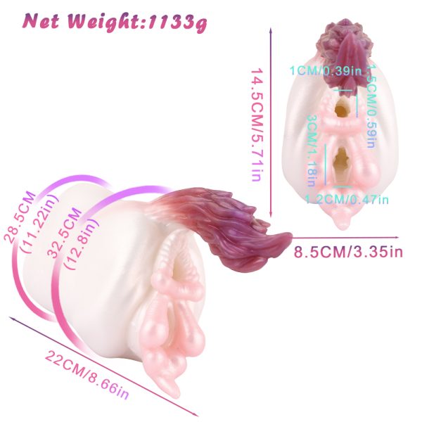 G6263 Dreamweaver-Rainbow horse Dildo Masturbator Cup - Image 6