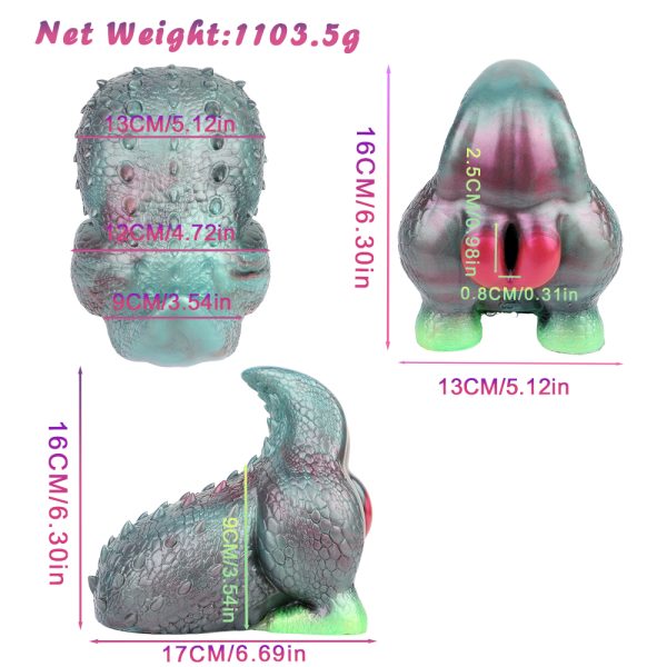 G6609 Iridescent Lizard Queen Dragon Pocket Pussy Toy for Men - Image 6