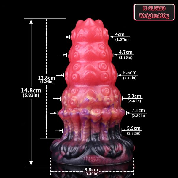 N-CL5283 Red Dragon Anal Plug for women Masturbator - Image 3