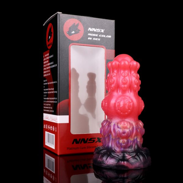 N-CL5282 Echo Red Dragon Anal Plug Silicone Butt Toy - Image 2