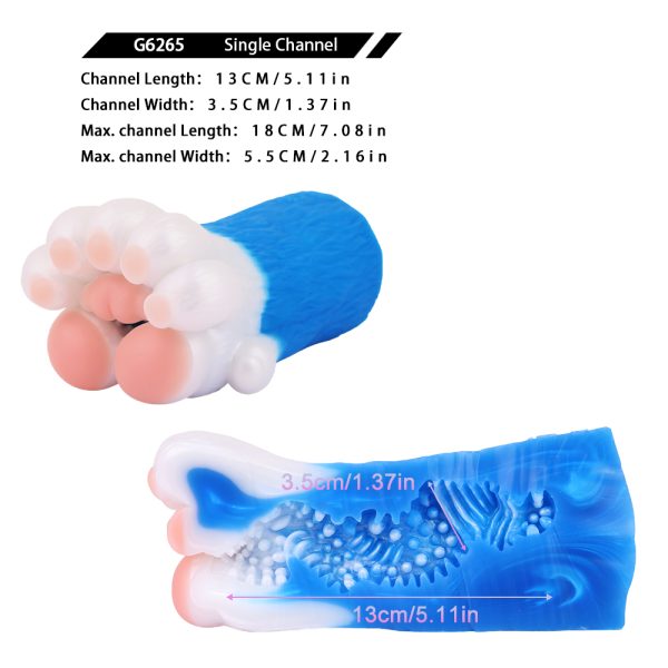 G6265 Bear paw Colorful Dildo Masturbators For Men - Image 2