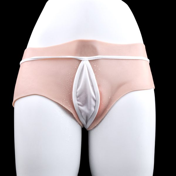 FAAK-G1201 Skin Feeling Sissy Pants Imitated Pussy Pants - Image 3